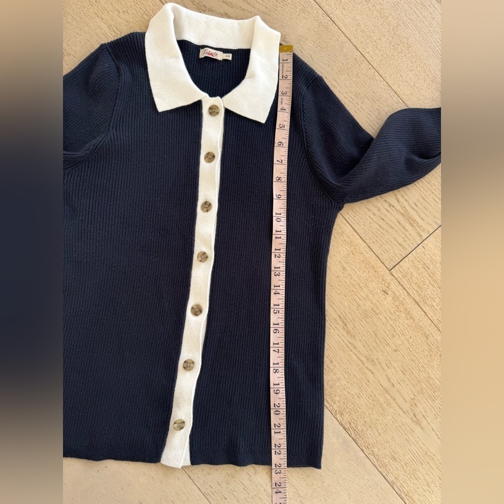 FAHERTY mikki cardigan in navy M - Picture 7 of 9